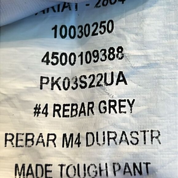 Ariat Pants Made Tough Pant in Rebar Grey 40/30 - Picture 15 of 15